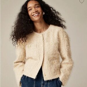 J. Crew Collection lady jacket in brushed wool blend